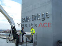 At the Bolte Bridge we did inspections and maintaince