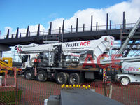 We were required to raise cables to support the bridge deck under the highway