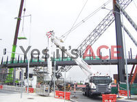 We were required to raise cables to support the bridge deck under the highway