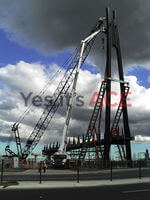 We were required to raise cables to support the bridge deck under the highway