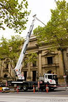 Flag Pole installation on roof top