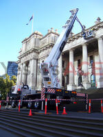 60 Metre Cherry Picker was hired to inspect the building of any risks or dangers.