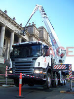 60 Metre Cherry Picker was hired to inspect the building of any risks or dangers.