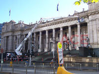 60 Metre Cherry Picker was hired to inspect the building of any risks or dangers.