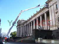 60 Metre Cherry Picker was hired to inspect the building of any risks or dangers.