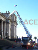 60 Metre Cherry Picker was hired to inspect the building of any risks or dangers.