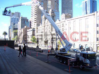 60 Metre Cherry Picker was hired to inspect the building of any risks or dangers.