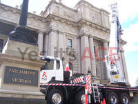 60 Metre Cherry Picker was hired to inspect the building of any risks or dangers.