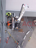 60 Metre Cherry Picker being used to install glass sheets